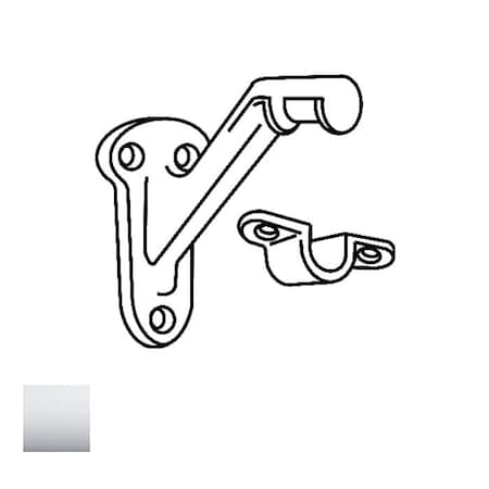 Cal-Royal Heavy Duty Cast Aluminum Hand Rail Bracket, 3-1/4 Height, 1-7/16 Width, 3-1/4 Projection, US26 HDHB40-26